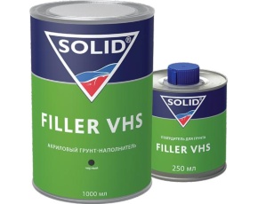 Грунт SOLID FILLER VHS LOW  4:1 черный 1л (в компл. с отв.0,25л)  /12*