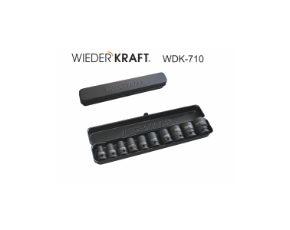 Набор ударных головок1/2"9-27мм в металл. кейсе (10 шт.) Wieder Kraft WDK-710