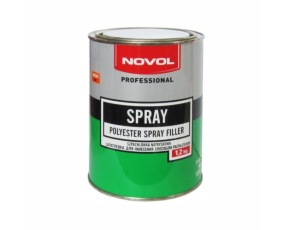 Шпатлевка Novol SPRAY жидкая  1,2кг (в комплекте с отв.) / 6