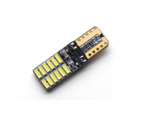 T10 (W5W)  белая (12-24 v) 24 SMD 4014 диода, CANBUS обманка, (б/полярности)