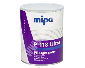 Шпатлевка MIPA P 118 PE-Ultra-Leichtspachtel универсальная с отверд. ЛЁГКАЯ 1л /в кор.6