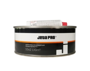 Шпатлевка Легкая  JETAPRO  LIGHT 1л желто-зеленая 5542 (с отв. 0,02л) /в кор.10