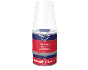 Лак SOLID Premium Clear HS 2K 2+1  0,5л  (в компл. с отв.0,25 и мерн.ёмк)  /12