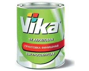 Грунтовка Vika 1К финишная акриловая СЕРАЯ 1,2кг  /6