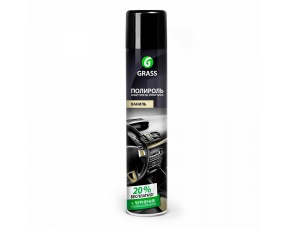 Полироль очиститель пластика GraSS Dashboard Cleaner ВАНИЛЬ аэроз. 750мл 120107-4  /12 СТОП ЦЕНА