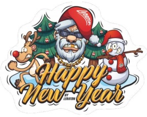 Стикер «Happy New Year» LERATON