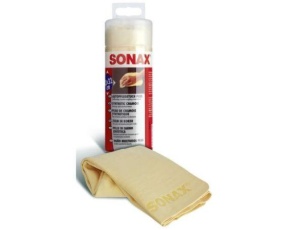 Салфетка SONAX замша синтетическая PLUS 43х32см туба /6