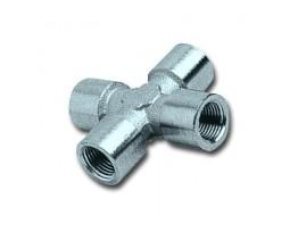 Соединитель крестообразный  Walmec   М 1/4" - F 1/4" - F 1/4" - F 1/4"  14371/10