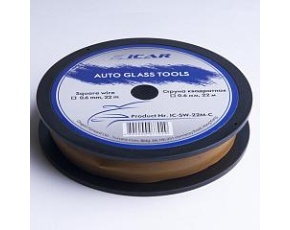 Струна квадратная ICAR арт. IC-SW-22M-C(сталь) сечение 0,6мм х 0,6мм длина 22м