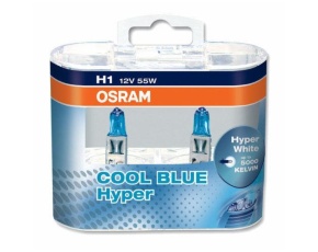 H1 (55) P14.5s COOL BLUE HYPER (2шт) 12V OSRAM