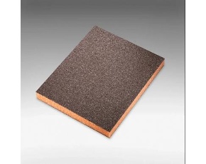 Губка абразивная двусторонняя P280 (IND60) 98х120х13мм SIAsponge soft medium  20-7983 оранжевая /20
