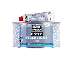 Шпатлевка HB BODY PRO F217 FIBERLIGHT со стекловолокном  зеленая  0,5л /12