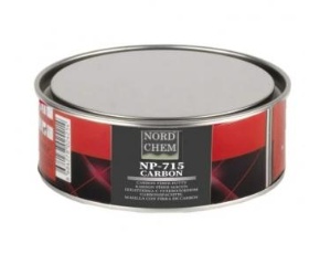Шпатлевка NORDCHEM NP-715 CARBON FIBER PUTTY 2К с углеволокном 1,8кг /в кор.6