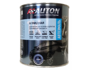 Черная матовая AUTON алкидная эмаль 0,8л /в кор.6