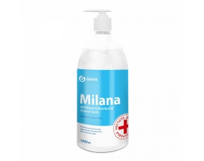 Мыло жидкое GraSS "Milana" АНТИБАКТЕРИАЛЬНОЕ с дозатором флакон 1л /6