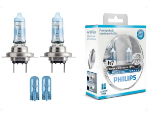 H7 12-55 PX26d White Vision (2+W5W) PHILIPS Автолампа