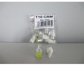 T10 (W2,1-9,5d) белая, ФАРФОР диод CRM, (б/цокольная) 12v Лампа светодиодная