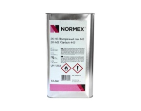 Лак прозрачный 442 NORMEX  2K HS 5л  БЕЗ ОТВ. (с отв. 822 2,5л) Германия /4
