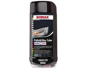 Полироль SONAX цветной с воском черный NanoPro  0,5л
