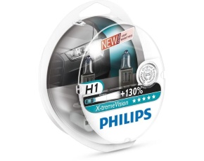 H1 (55) P14.5s+130% X-TREME VISION (комплект 2 шт) 12V PHILIPS /1/10 Автолампа